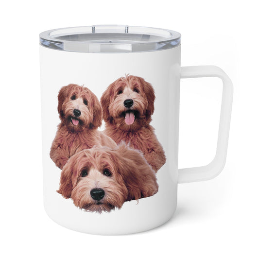 Golden Doodles Mug, Golden Doodle Insulated Coffee Mug, Cute Doodle Lover Gift, Doddle Owner Gift