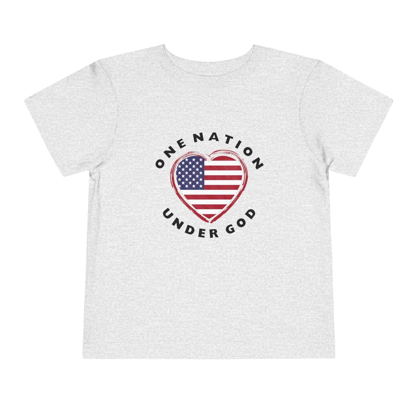 One Nation Under God Toddler T-Shirt, Kids Patriotic Shirt, 4th of July