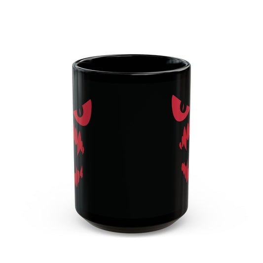 Scary Face Halloween Coffee Mug, Dracula Face Halloween Black Mug (11oz, 15oz)