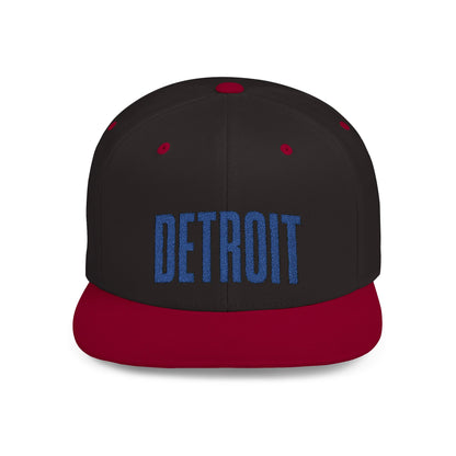 Detroit Sports Hometown Embroidered Flat Bill Snapback