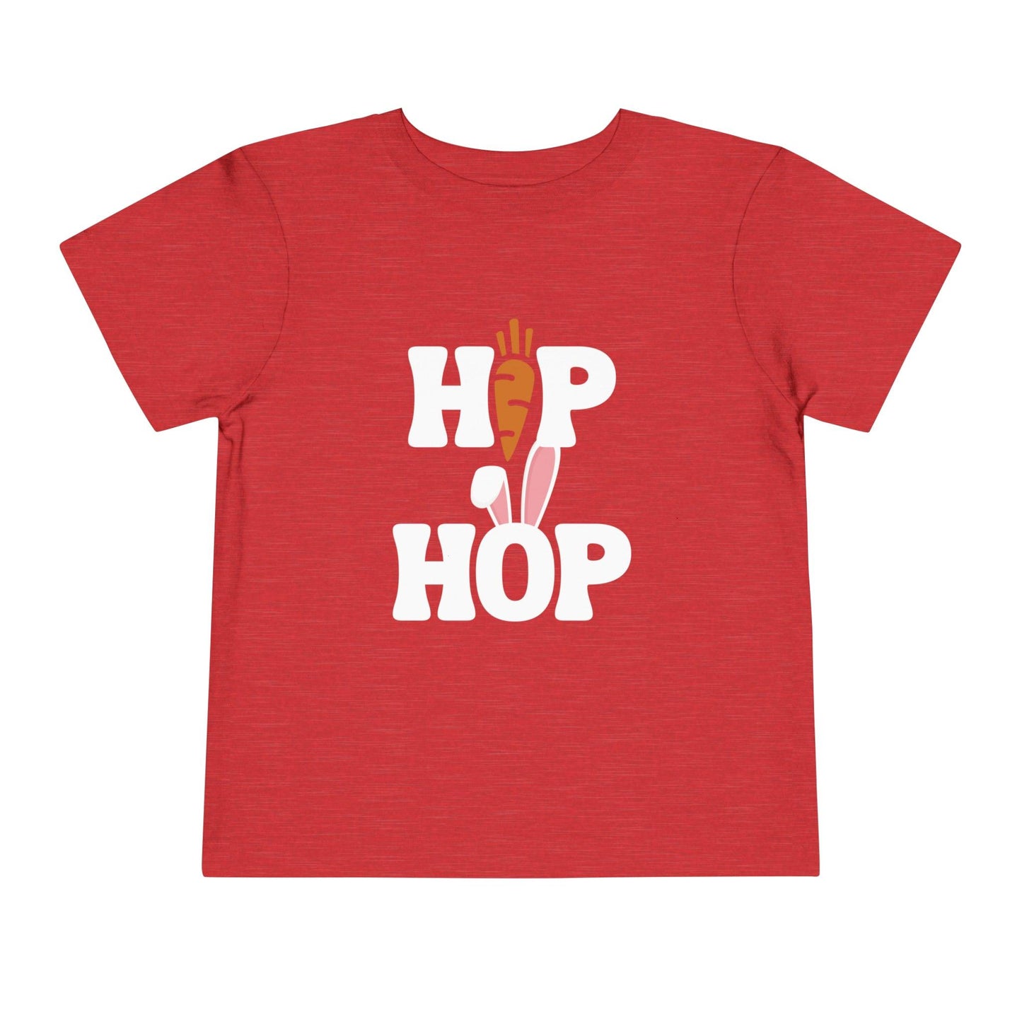 Hip Hop Easter Bunny Toddler Shirt red