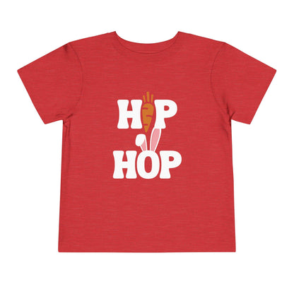 Hip Hop Easter Bunny Toddler Shirt red