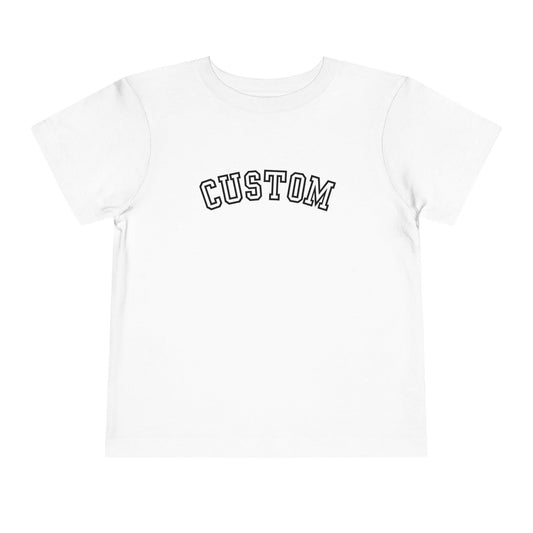 custom college Toddler Short Sleeve Tee