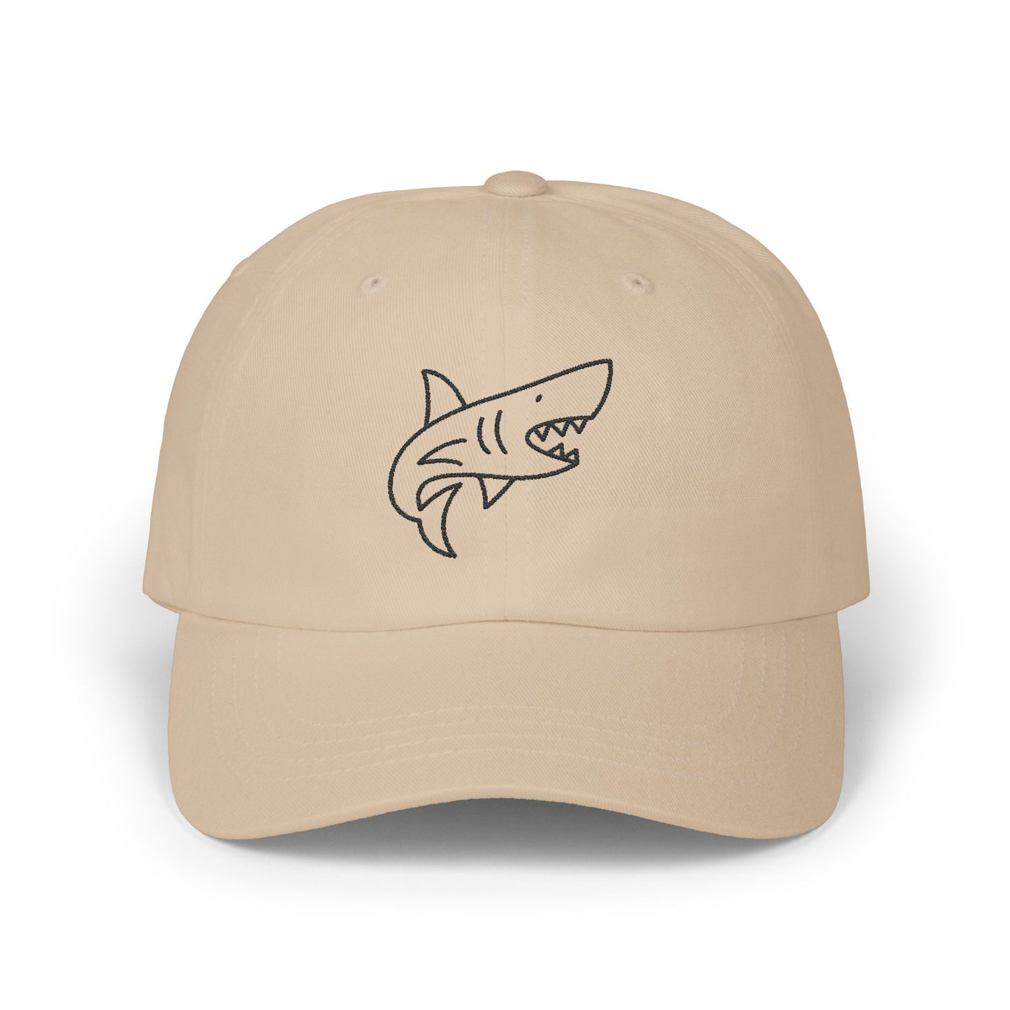 Shark Embroidered Baseball Hat