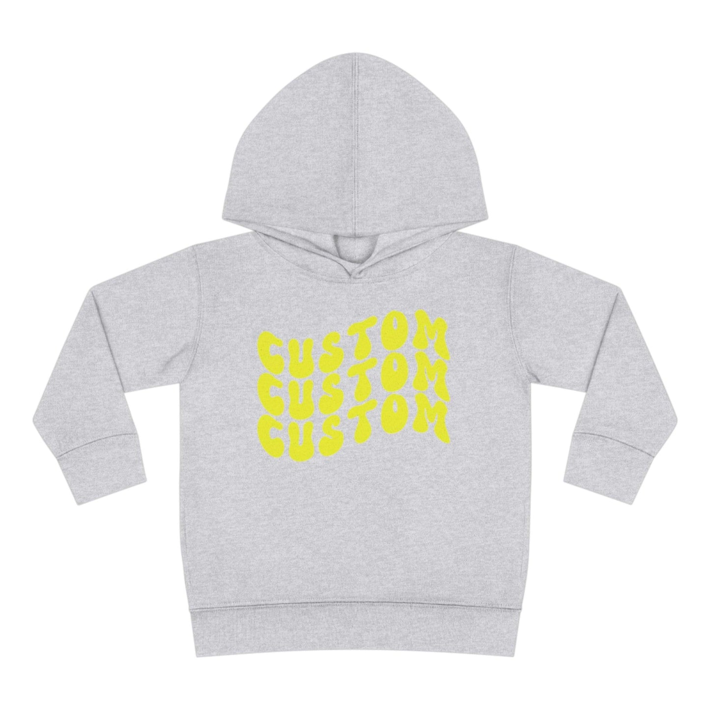 athletic gray personalized toddler hoodie front side print