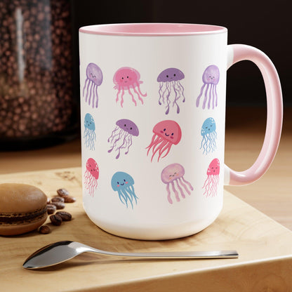 Cute Jellyfish Coffee Mug, Funny Jelly Coffee Mug