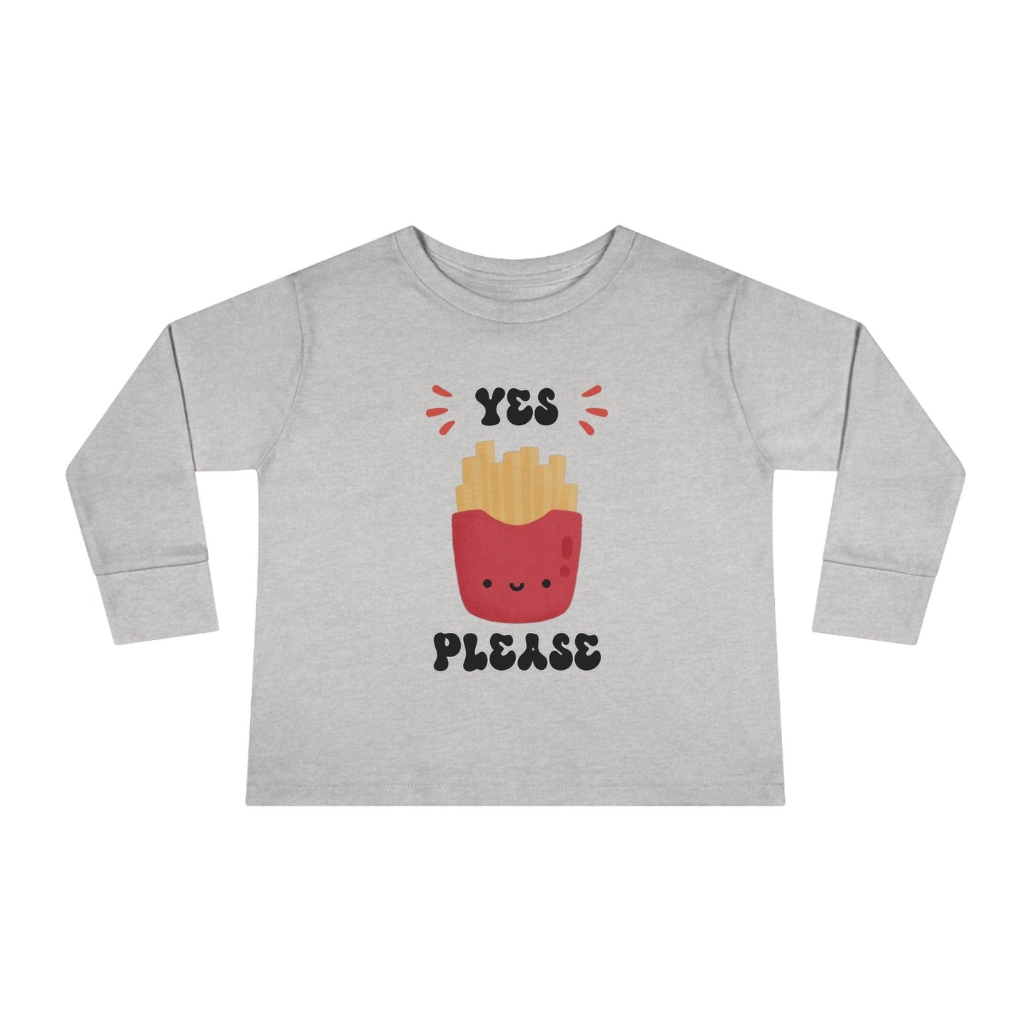 heather French fry toddler shirt