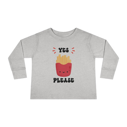 heather French fry toddler shirt