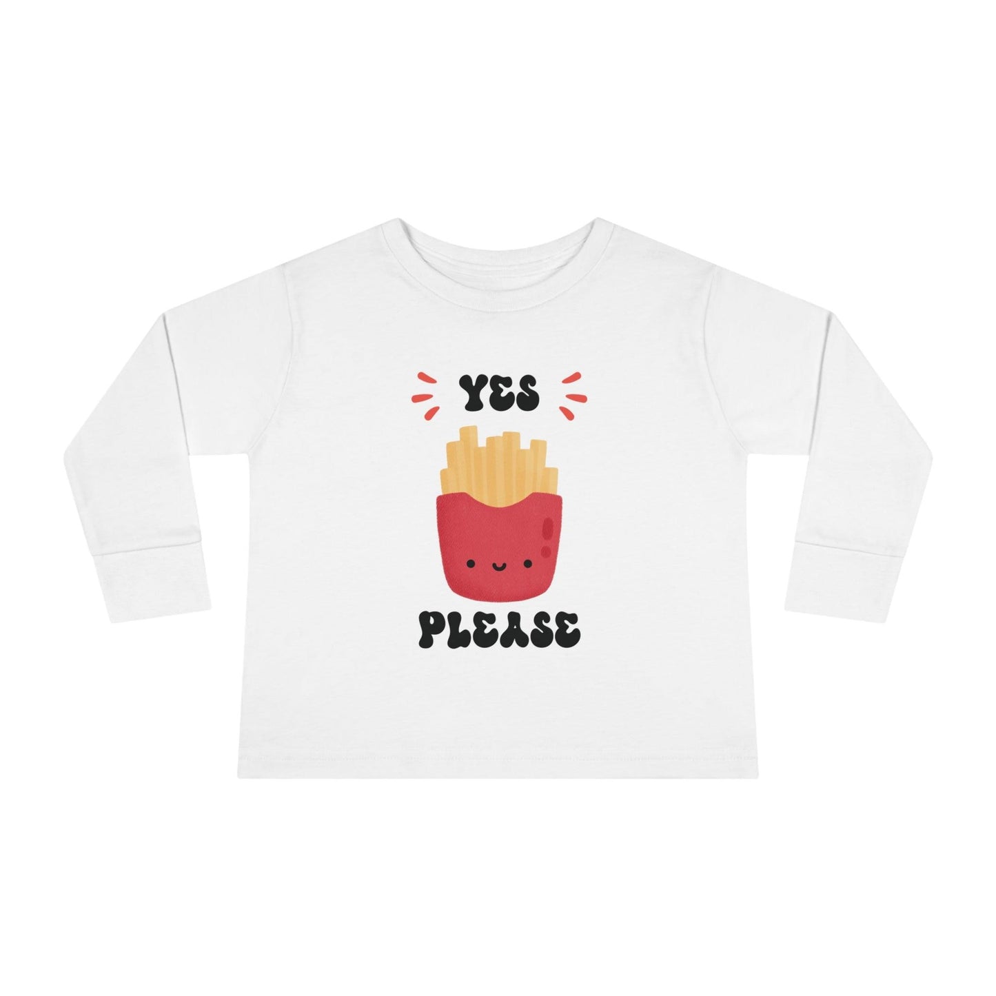 white French fry toddler shirt