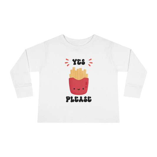 white French fry toddler shirt