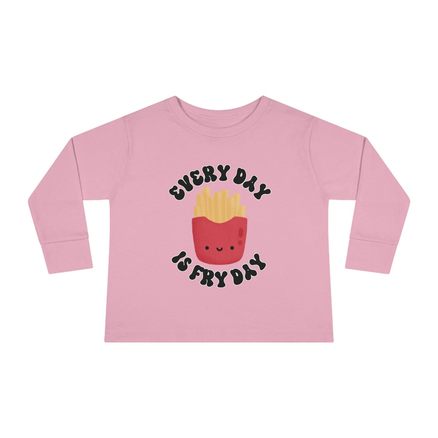 pink every day is fry day toddler shirt