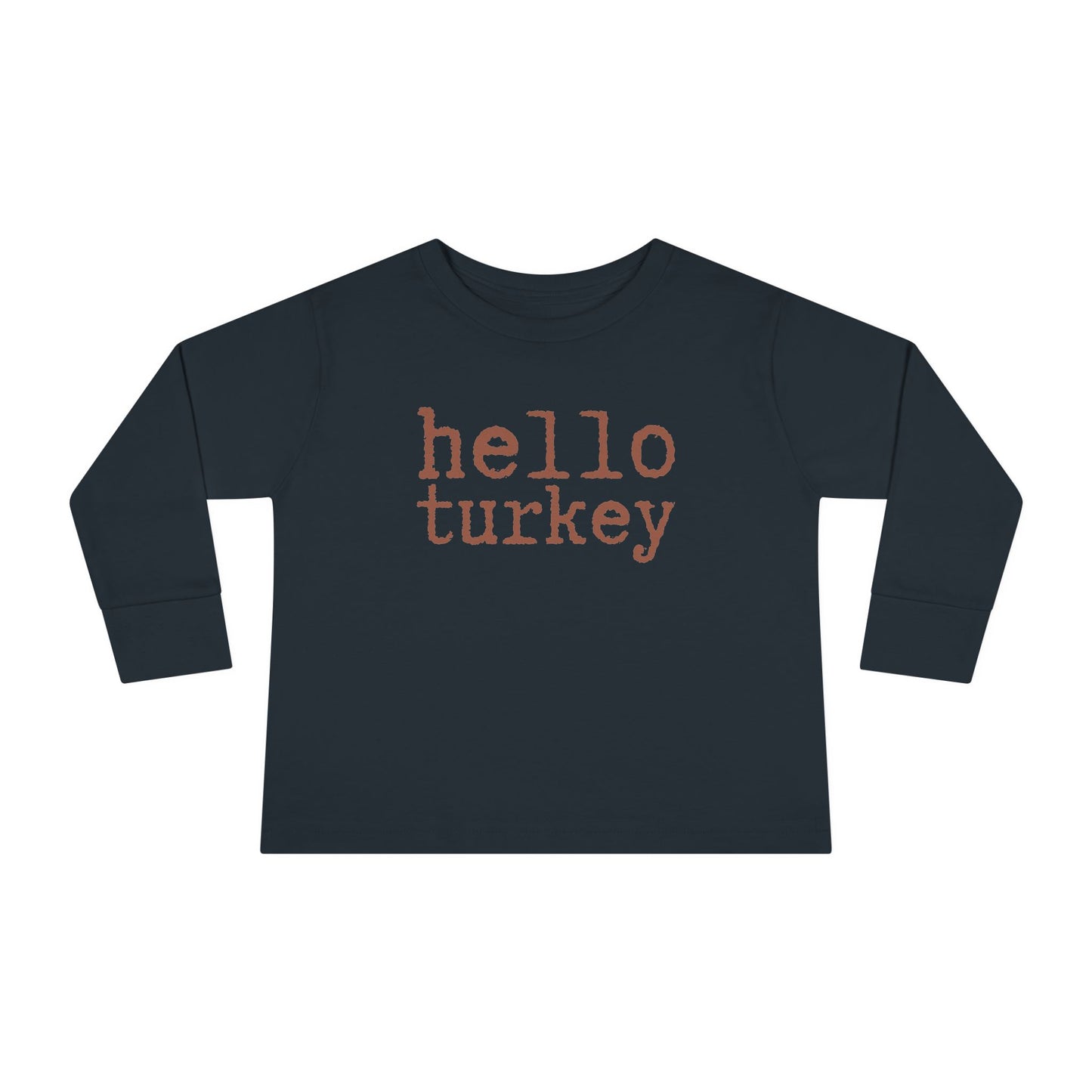 Hello Turkey Long Sleeve Tee black