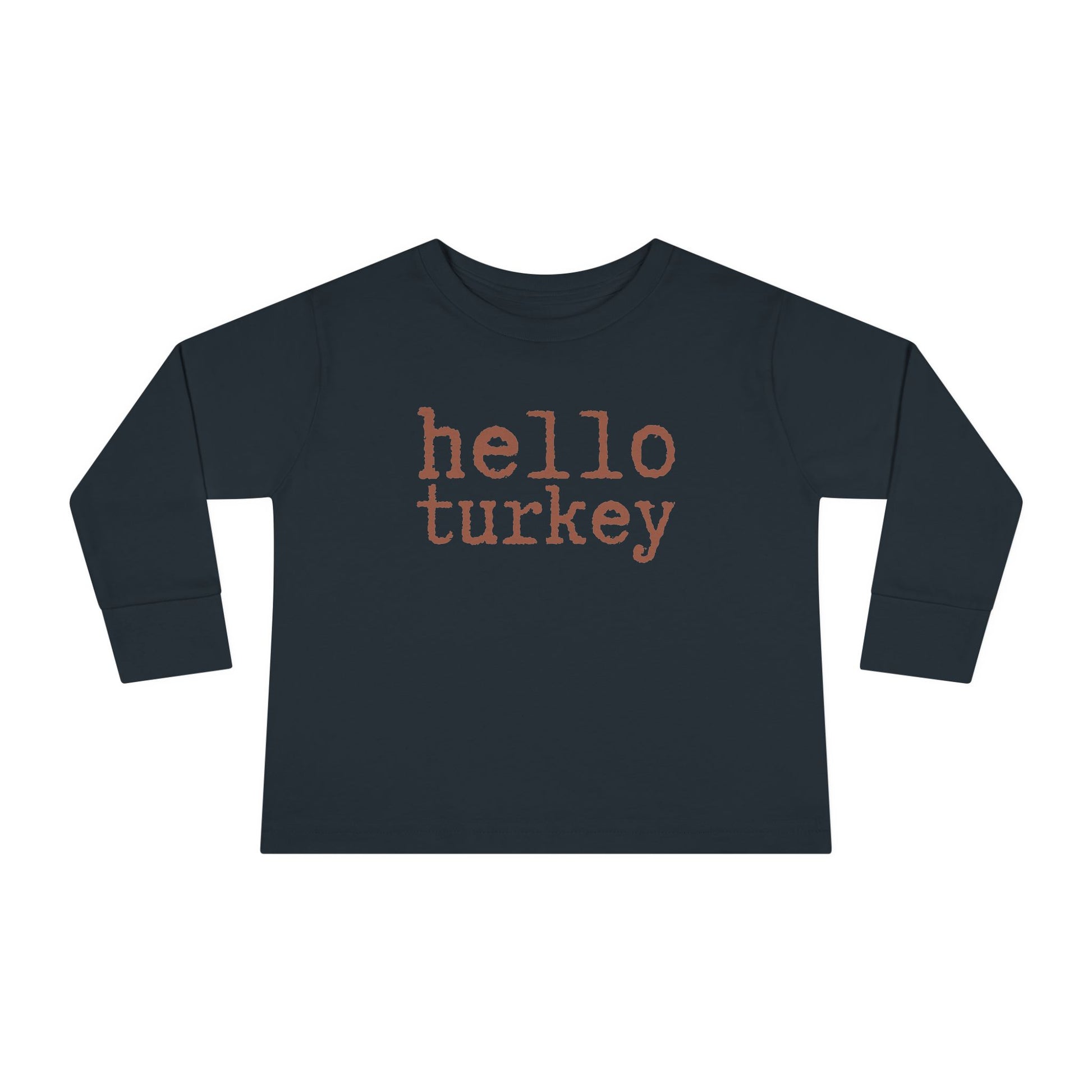 Hello Turkey Long Sleeve Tee black