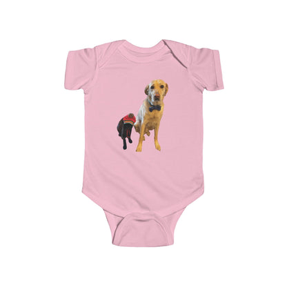 pink Personalized Photo Infant Bodysuit