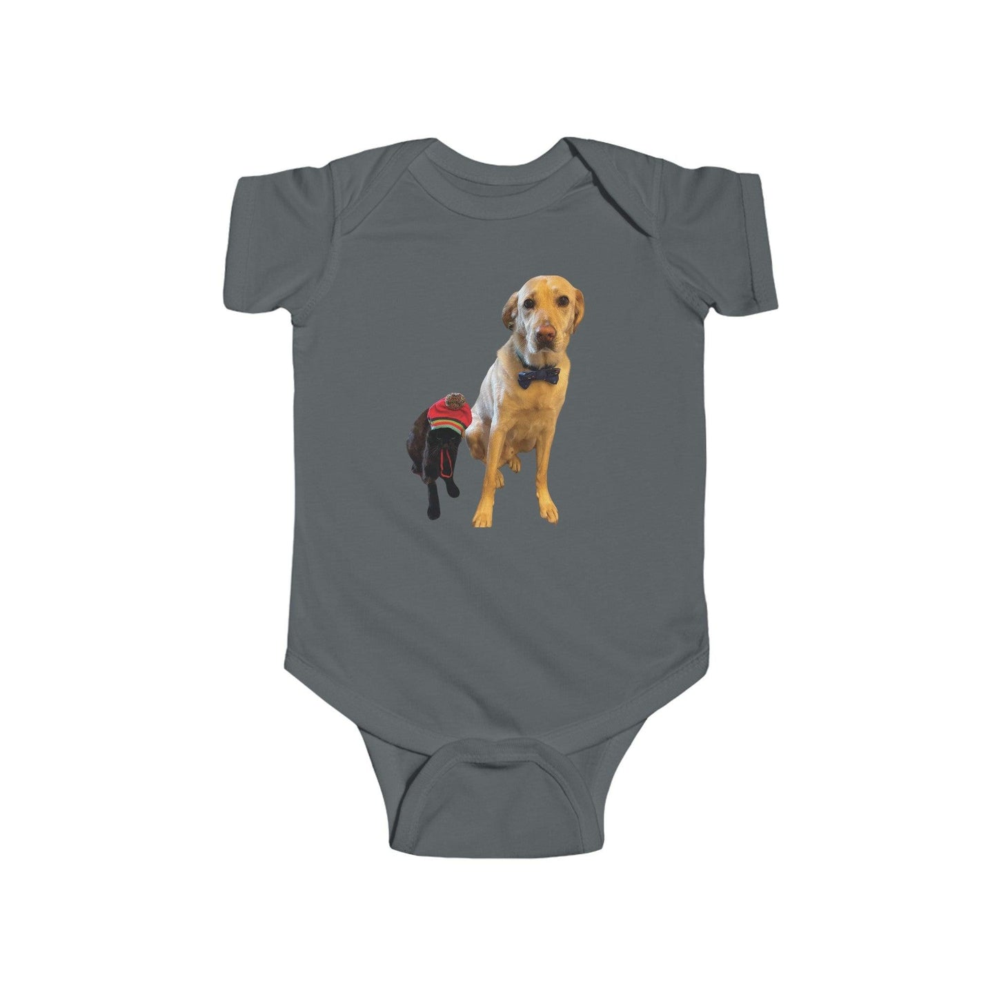 charcoal Personalized Photo Infant Bodysuit