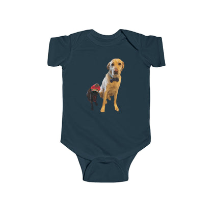 navy Personalized Photo Infant Bodysuit