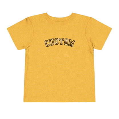 custom college Toddler Short Sleeve Tee