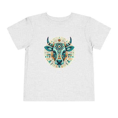 heather gray western cow toddler t shirt