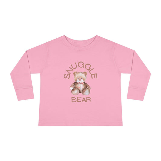 pink snuggle bear toddler long sleeve shirt