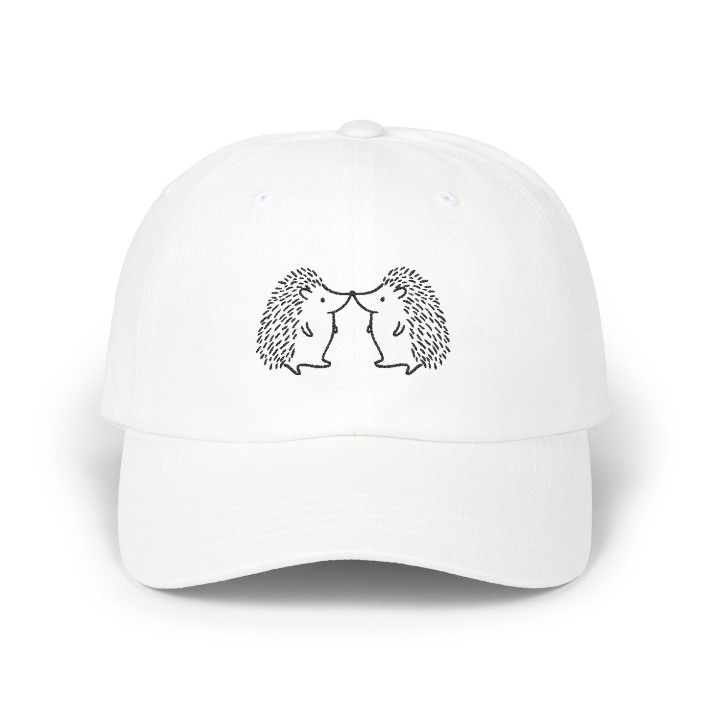 Hedgehogs Embroidered Nose Kissing Hat