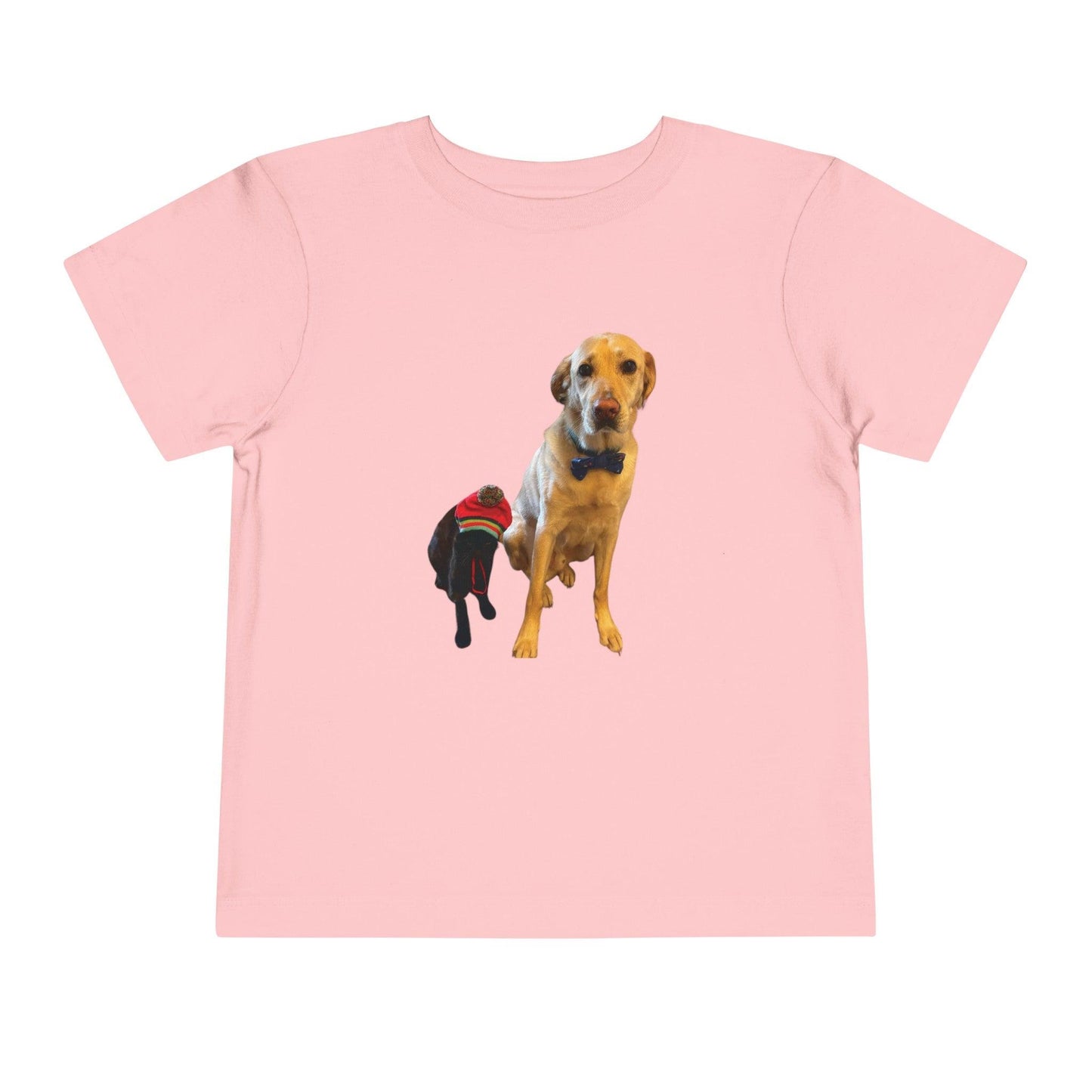 pink Personalized Toddler Photo Short Sleeve T Shirt