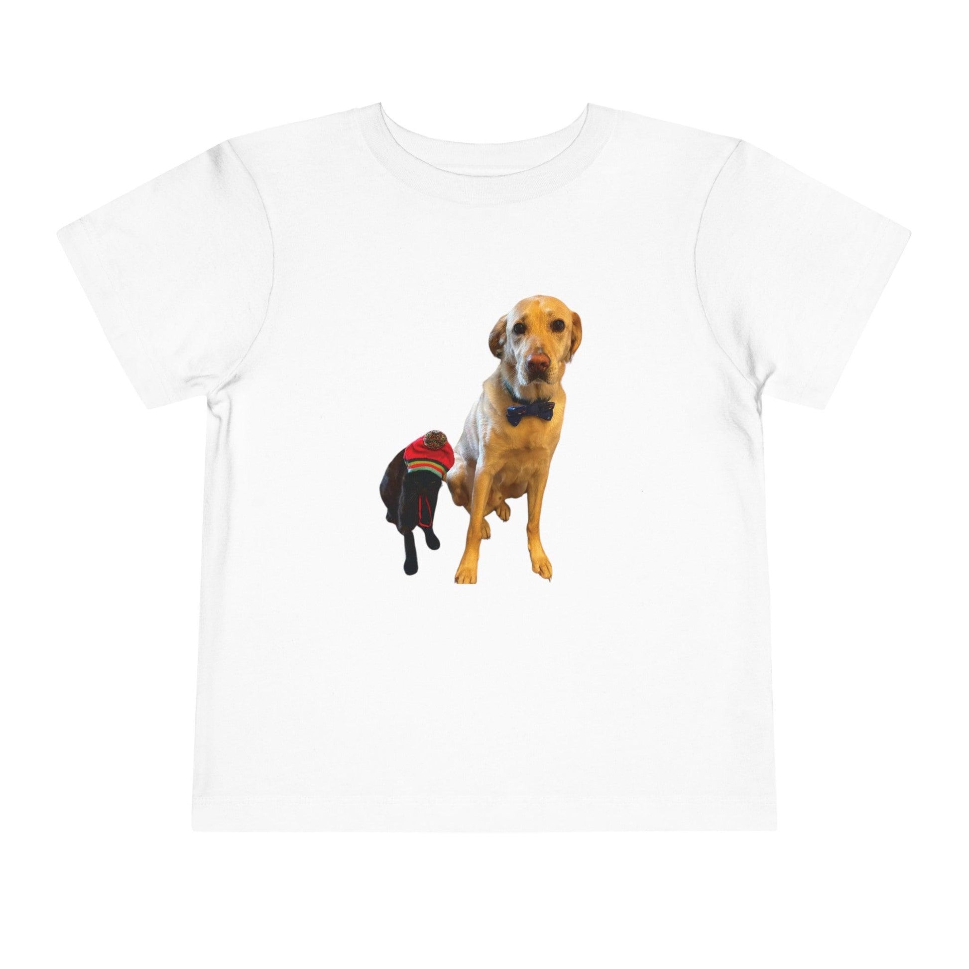 white Personalized Toddler Photo Short Sleeve T Shirt