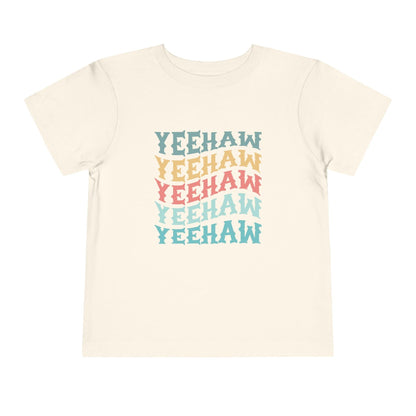 natural yeehaw cowboy toddler t shirt