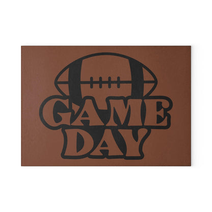 Game Day Football Glass Cutting Board small