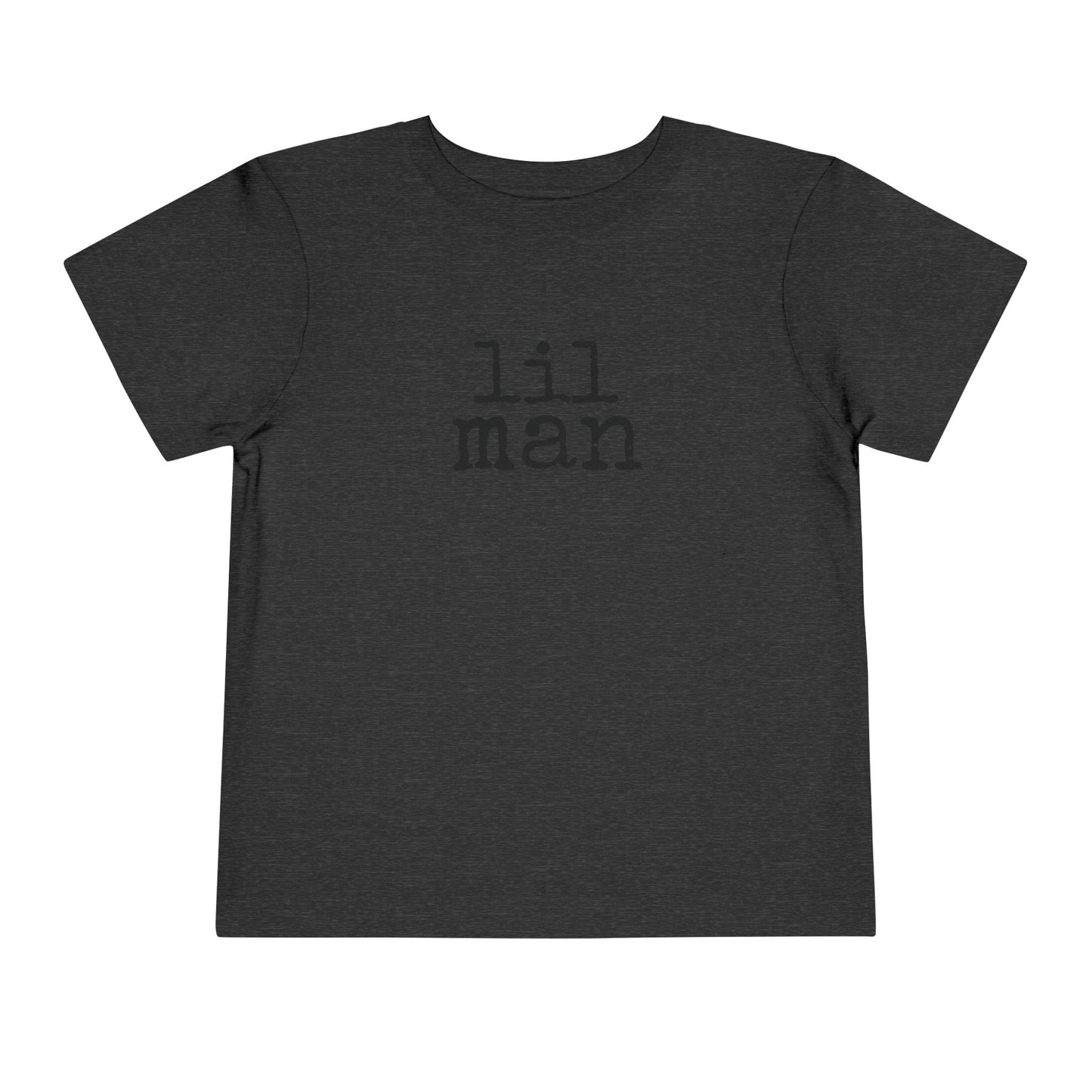 dark heather gray lil man t shirt