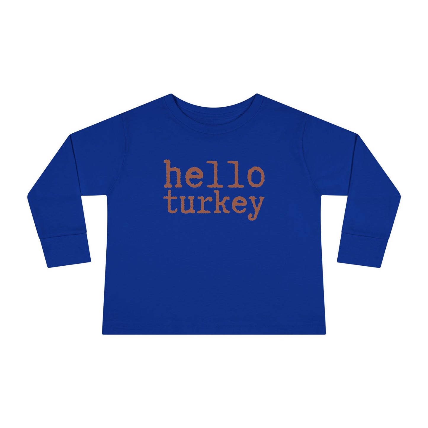 Hello Turkey Long Sleeve Tee royal