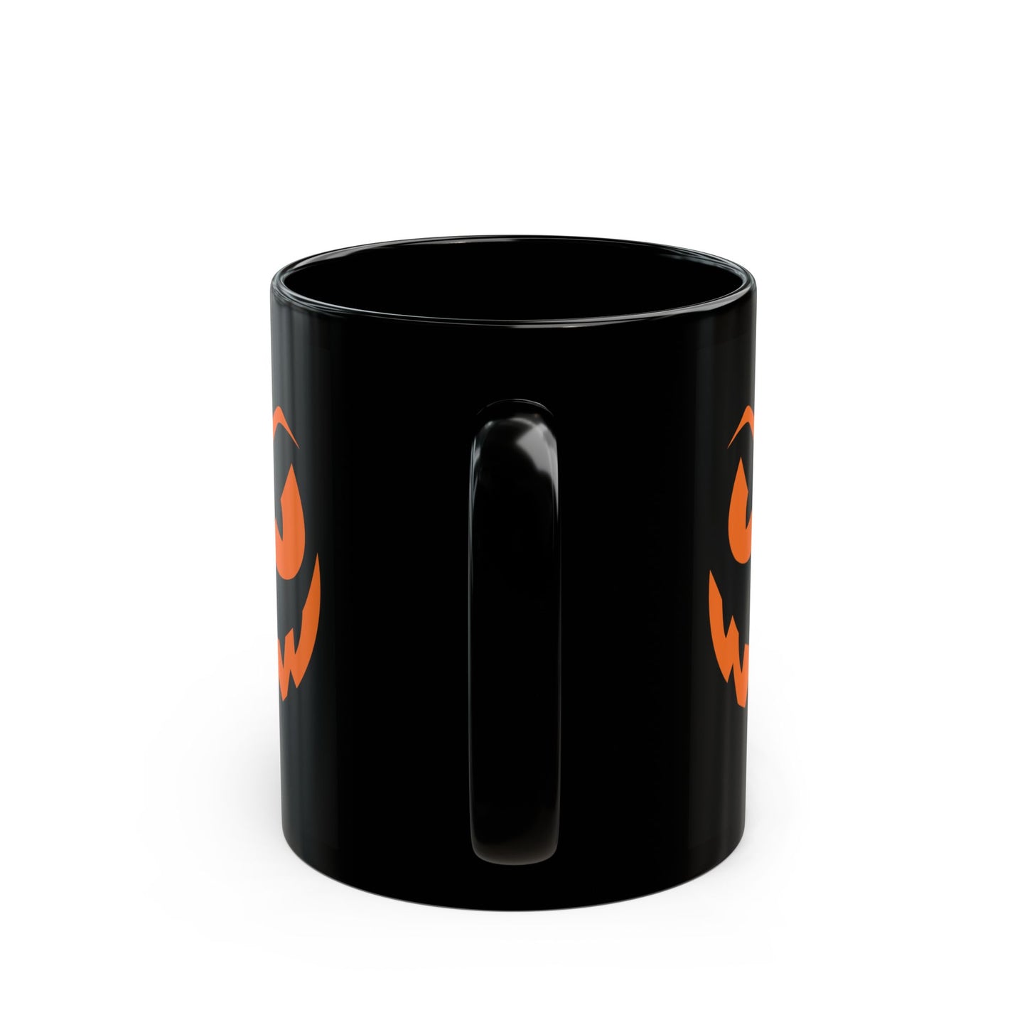 Halloween Pumpkin Face Coffee Mug, Pumpkin Face Halloween Black Coffee Cup (11oz, 15oz)