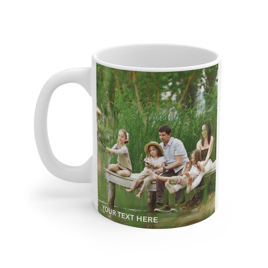 Fishing Mug, Personalized Photo Fishing Coffee Mug, Dad Fishing Mug, Fathers Day Gift, Custom Photo Coffee Mug, Family Fishing Photo