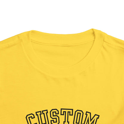 custom college Toddler Short Sleeve Tee