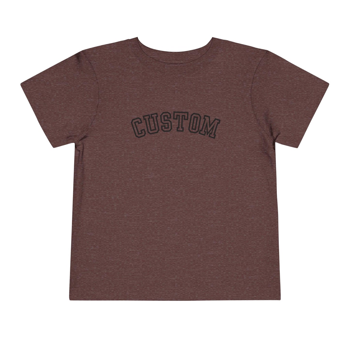 heather maroon custom toddler t shirt