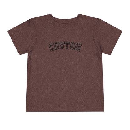 heather maroon custom toddler t shirt