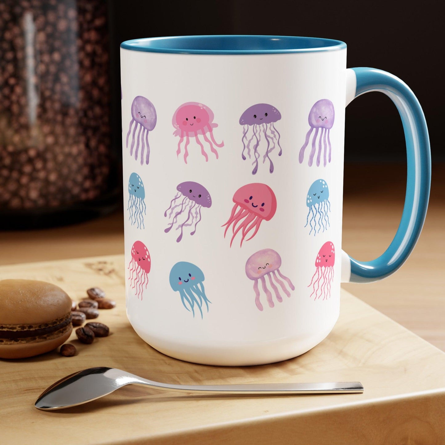 Cute Jellyfish Coffee Mug, Funny Jelly Coffee Mug