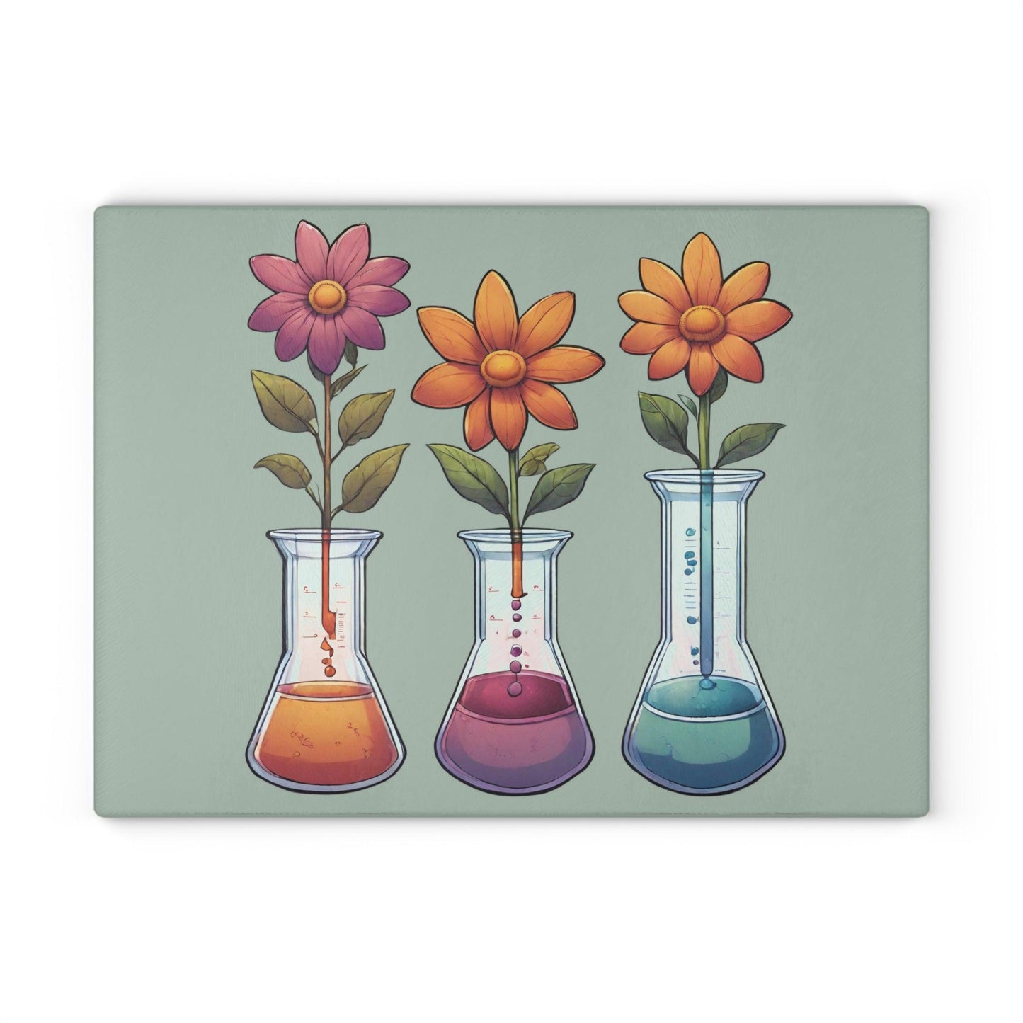 Science Teacher Glass Cutting Board