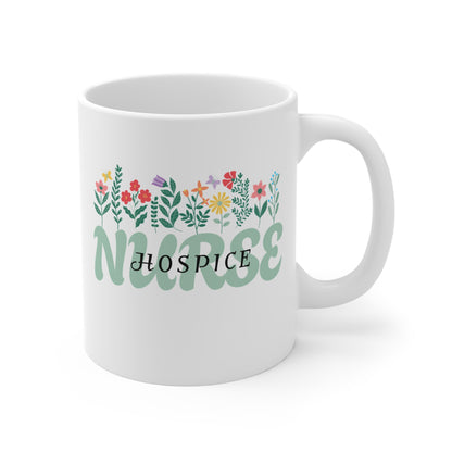 Hospice Nurse, Wildflowers Hospice Nurse Coffee Mug, Gift for Hospice Nurse, Palliative Care Mug