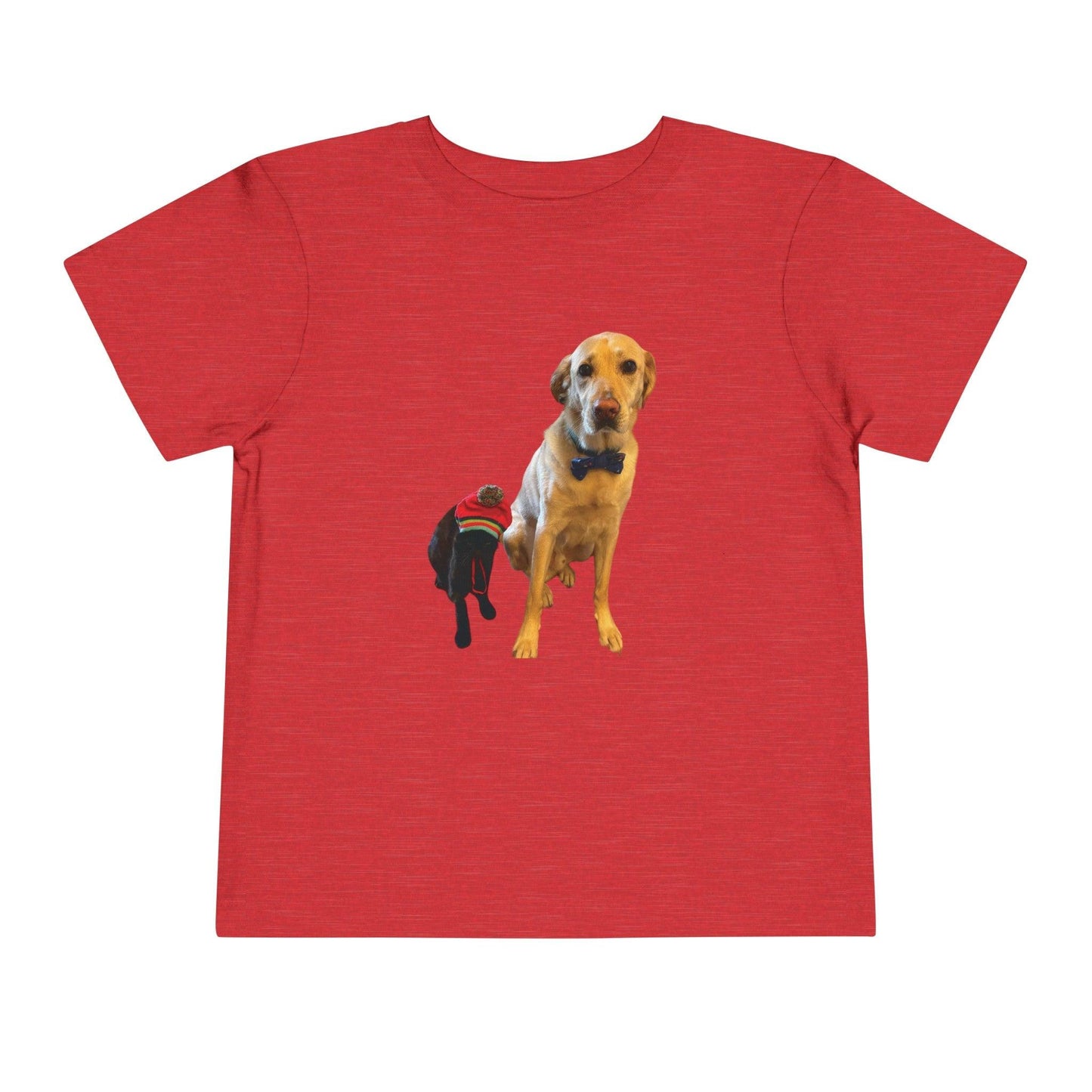 red Personalized Toddler Photo Short Sleeve T Shirt