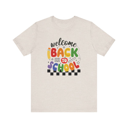 Welcome Back to School Teacher T Shirt, Back To School Shirt, Cute Teacher Gift, First Day of School Tee