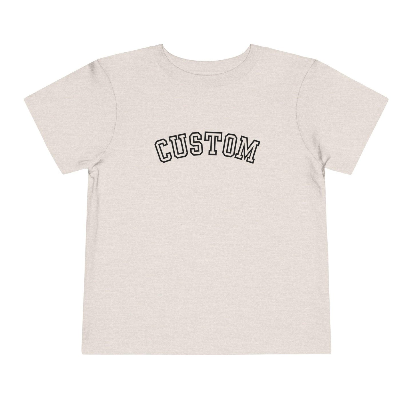 custom college Toddler Short Sleeve Tee