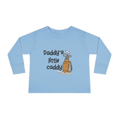 light blue daddys little caddy long sleeve golf shirt