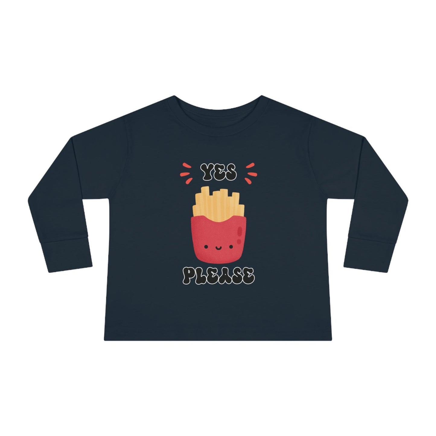 navy French fry toddler shirt