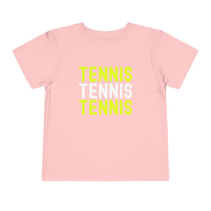 Pink tennis tennis tennis toddler t shirt