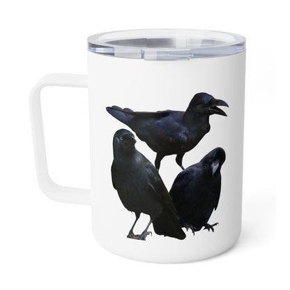 insulated three crows mug