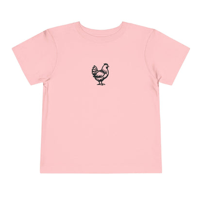 pink chicken farm animal toddler t shirt