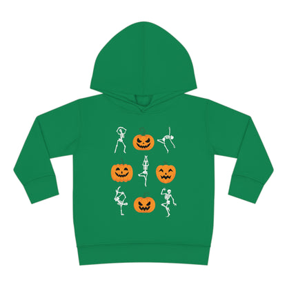 Pumpkins and Skeletons Halloween Fall Toddler Hoodie