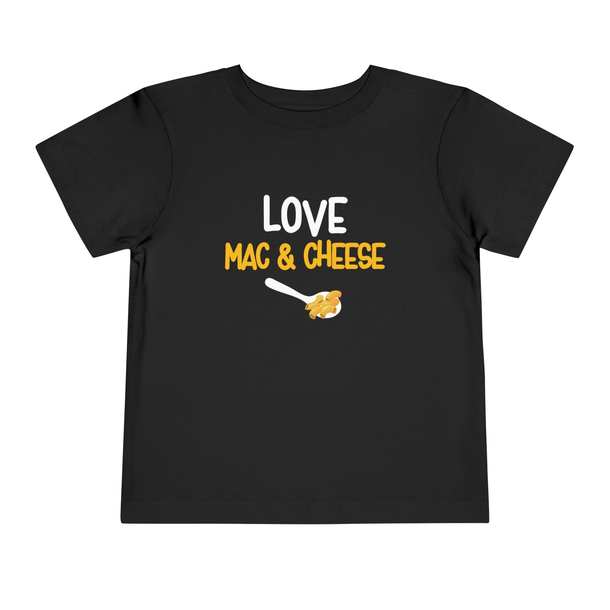 Mac & Cheese Toddler T Shirt black