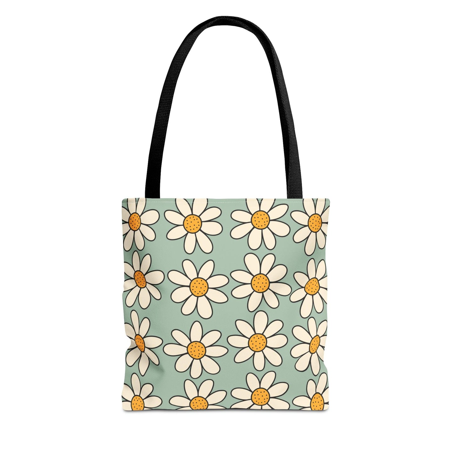 Daisies Tote Bag, Boho Daisies with All Over Print Tote, Plant Lady Bag, Gardener Accessory Bag