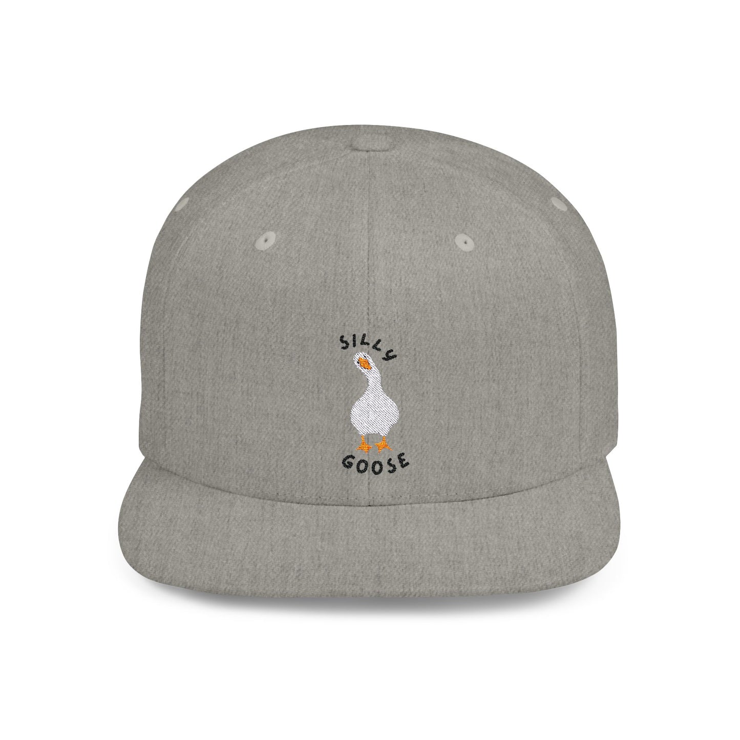 Silly Goose Embroidered Flat Bill Snapback